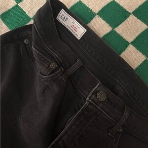 Classic Black GAP High Rise Flare Jeans